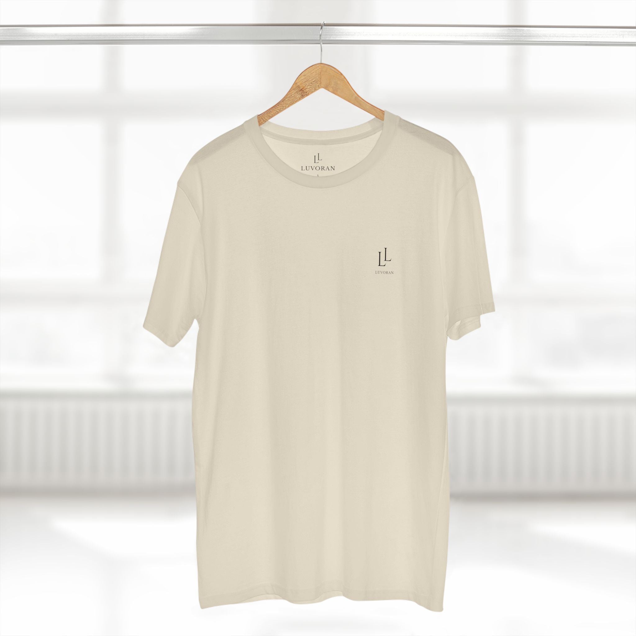 Minimal Logo Tee — Cream Staple Adult T-Shirt