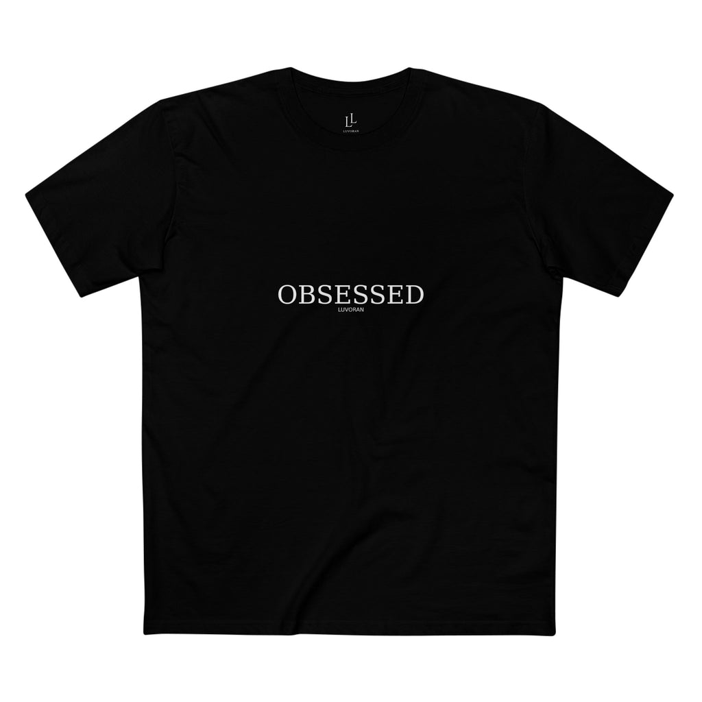 Obsessed Graphic Tee — Minimalist Black Logo T-Shirt
