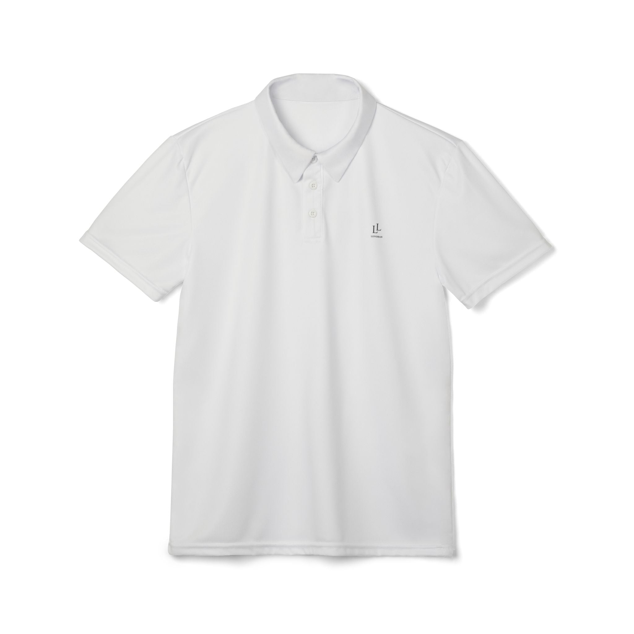 Embroidered LL Logo Polo Shirt – Classic Short-Sleeve Work & Golf Polo