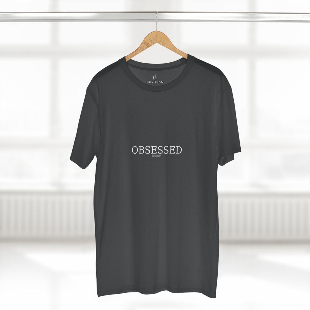 Obsessed Graphic Tee — Minimalist Wordprint Shirt for Trendy Casual Wear
