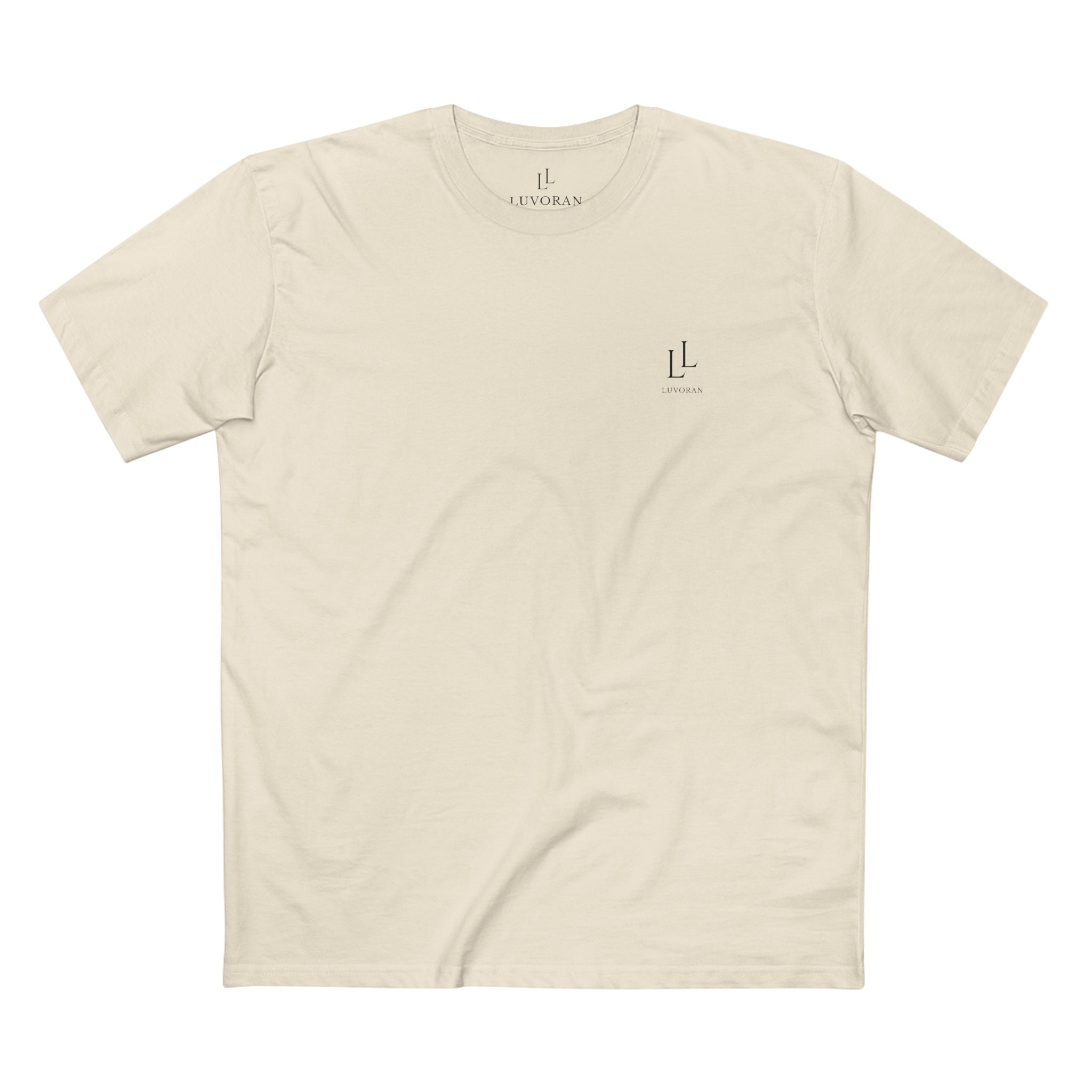 Minimal Logo Tee — Cream Staple Adult T-Shirt