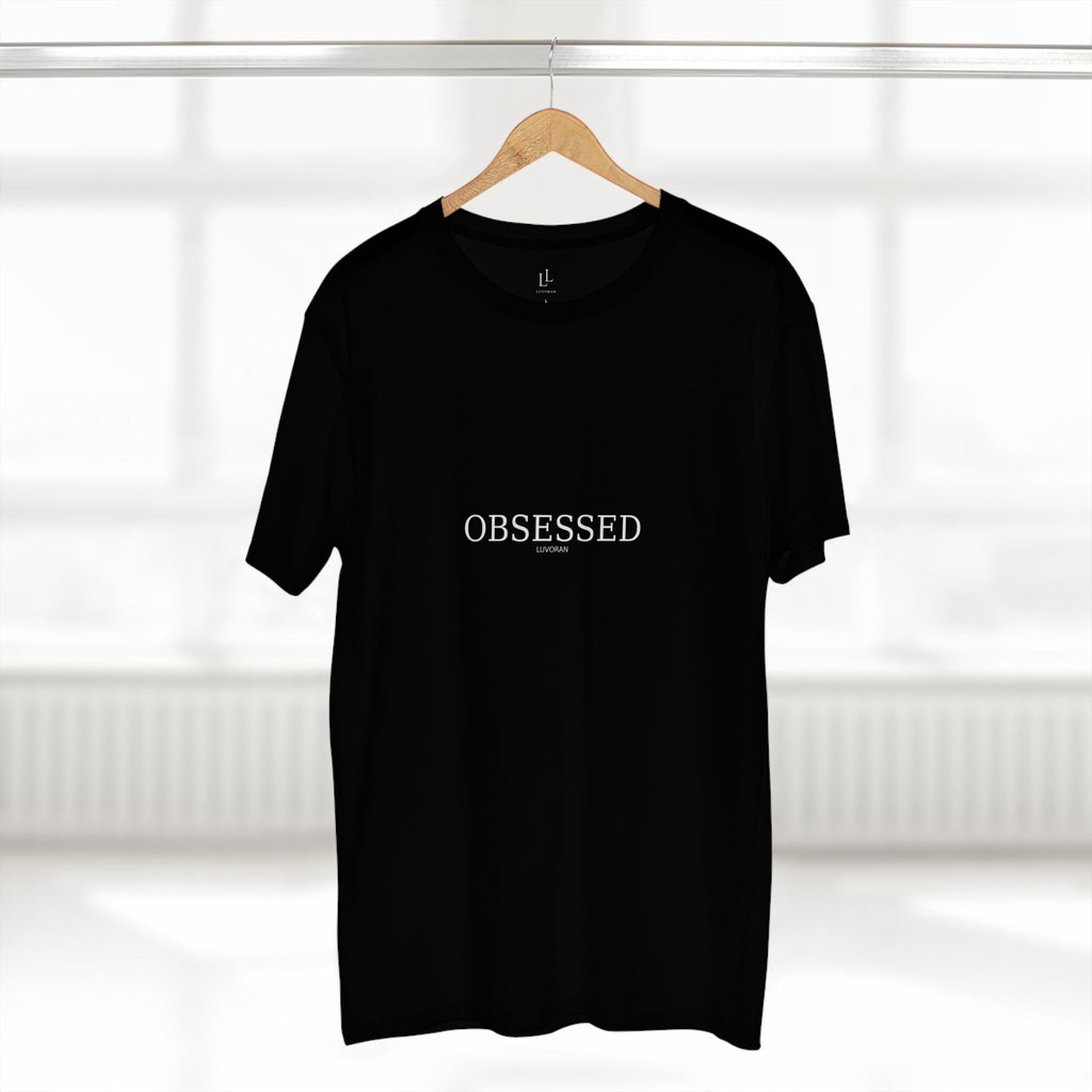 Obsessed Graphic Tee — Minimalist Black Logo T-Shirt